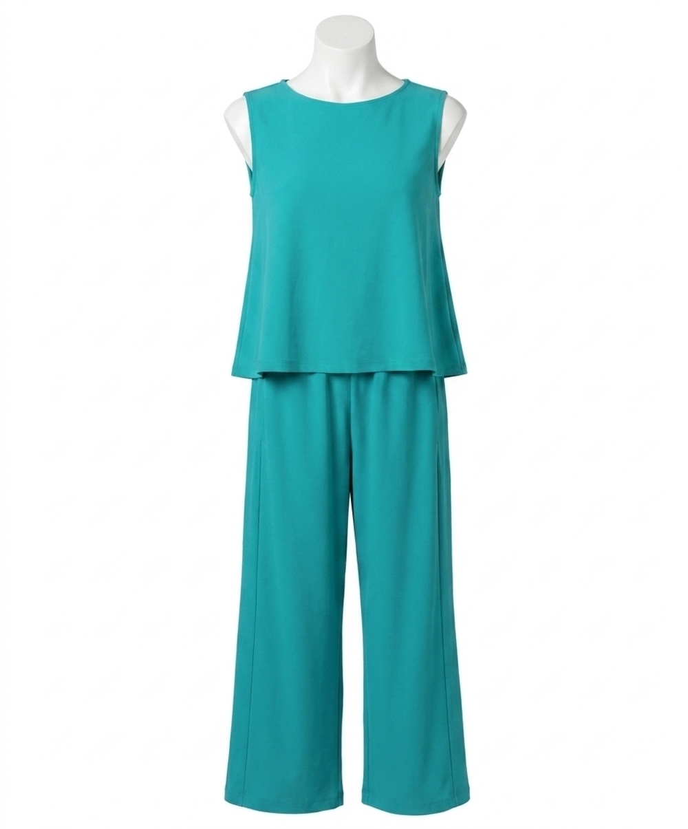 NEW SYMPLI flared shell top in gem